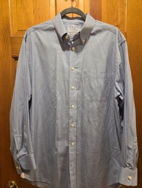 Thomas Pink- Blue Button Down Dress Shirt 16 1/2